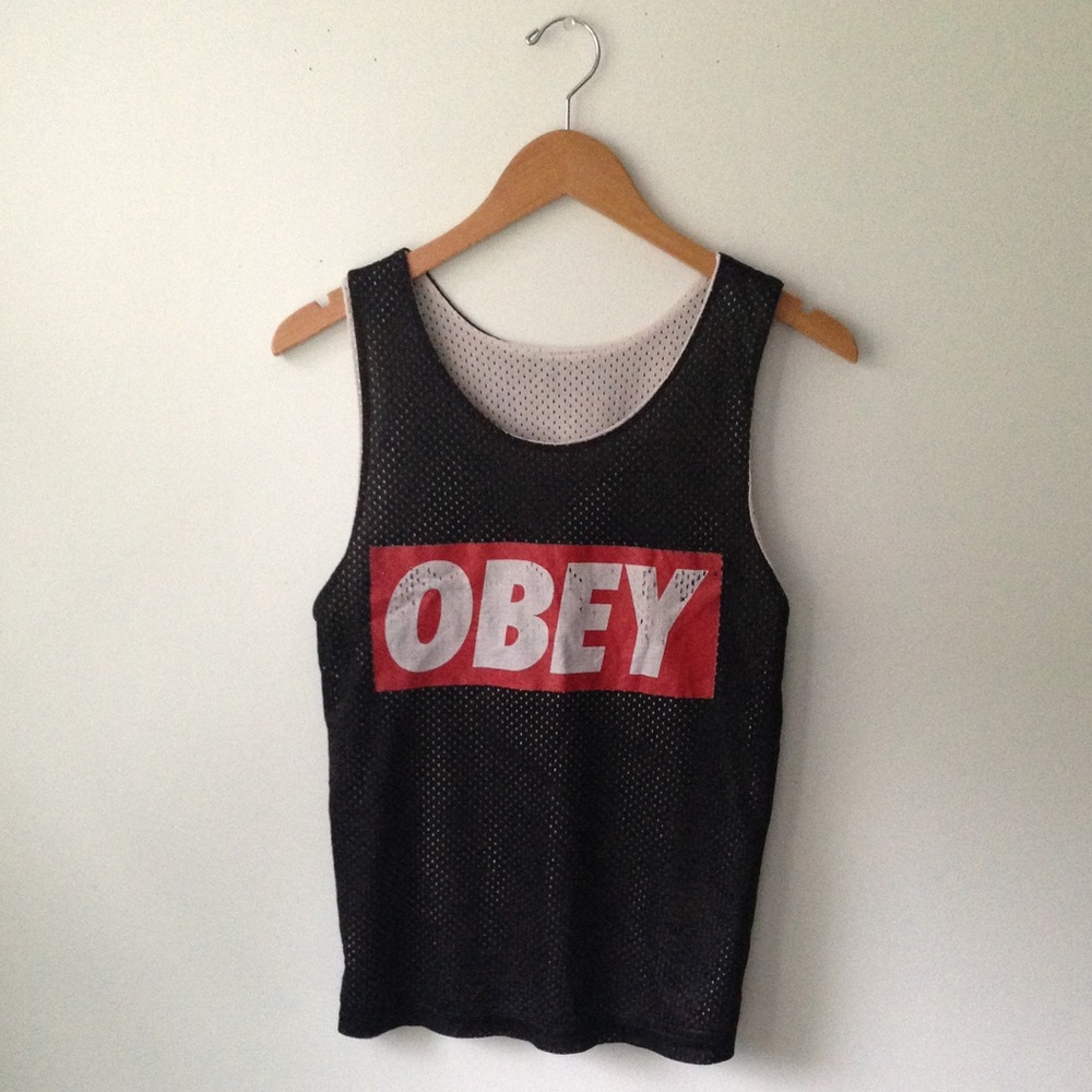 Black OBEY pinnie